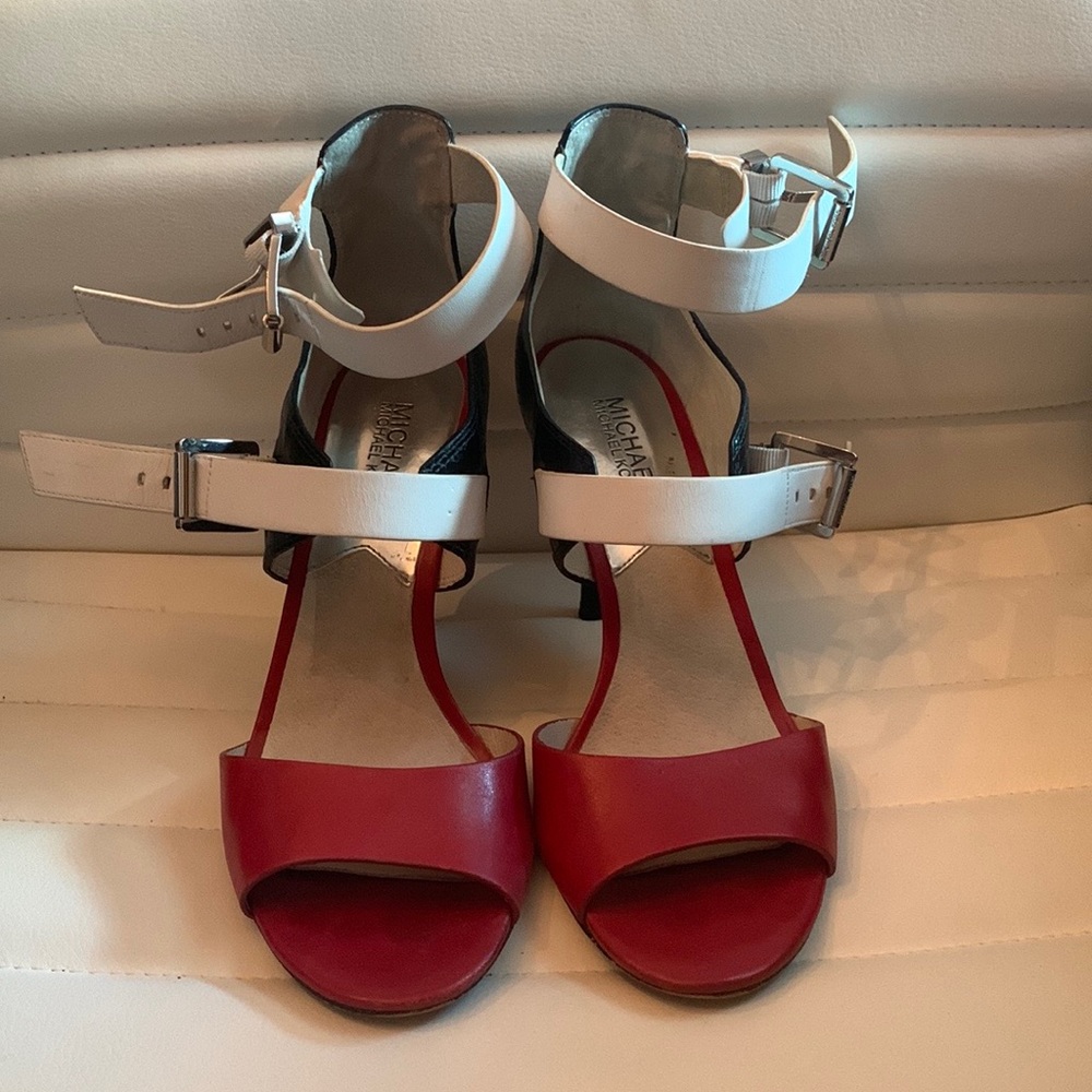 Michael Kors red white and black